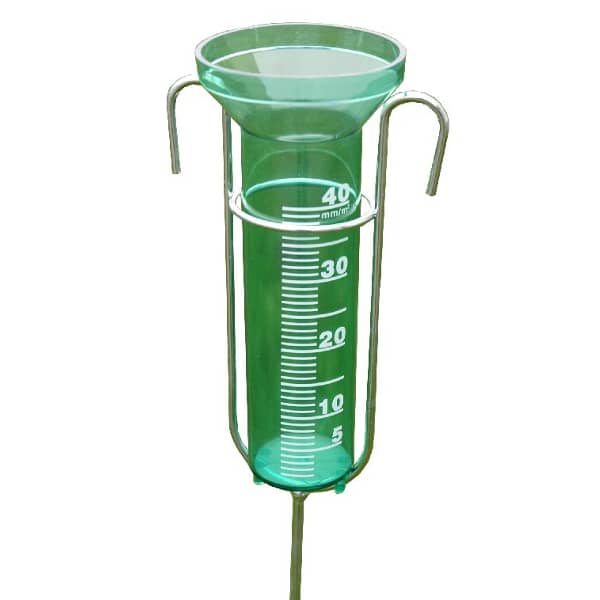 Regenmeter, incl. steel metaal 110cm w