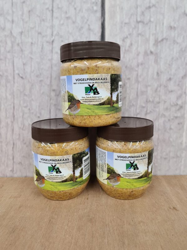 VMB Vogelpindakaas strooivoer/meelwormen 550gr w