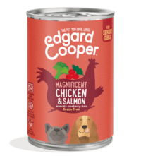 Edgard & Cooper Hond Blik Kip & Zalm Senior 400gr