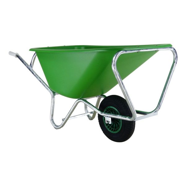 Kruiwagen Fort F&S, 165L Groen HDPE bak