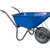 Hummer Kruiwagen Gecoat Frame 100 ltr Softwiel - Afbeelding 2