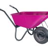 Hummer Kruiwagen Gecoat Frame 100 ltr Softwiel - Afbeelding 3