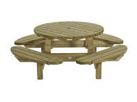Picknicktafel Rond, 210cm