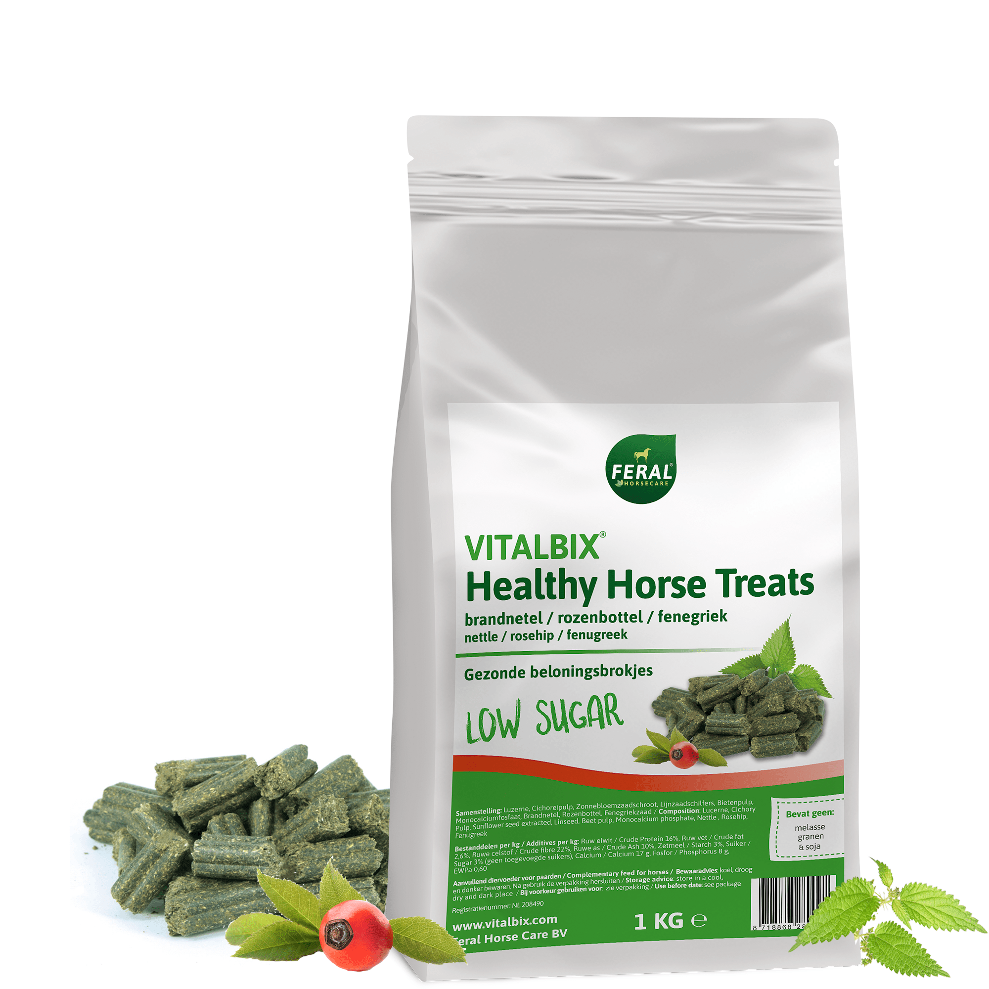 Vitalbix Healthy Horse Treats Brandnetel 1kg