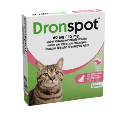 Dronspot voor middelgrote katten 2,5/5kg 2pip