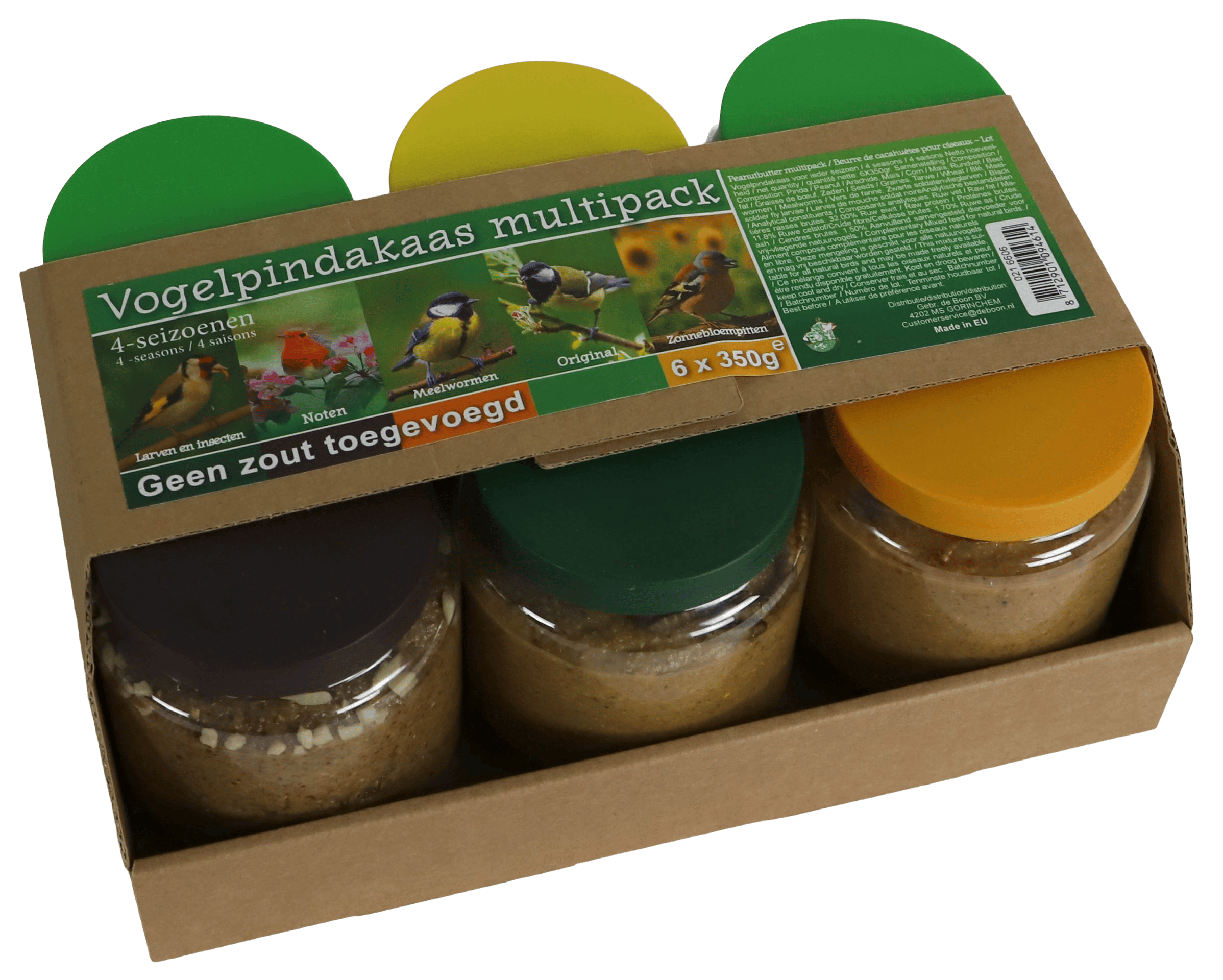 Boon Pindakaas Vogel Multipack 6X350 Gram